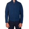 KANGRA GIUBBINO ART. 5200 0902 BLU  MAGLIA ZIP MERINO EXTRAF.
