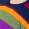 GALLO maglia rasata multicolor girocollo composizione  WO/VI/WS ART. AP513400 COL.ROYAL CARMINO