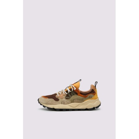 FLOWER MOUNTAIN suede nylon col. taupe-brown
