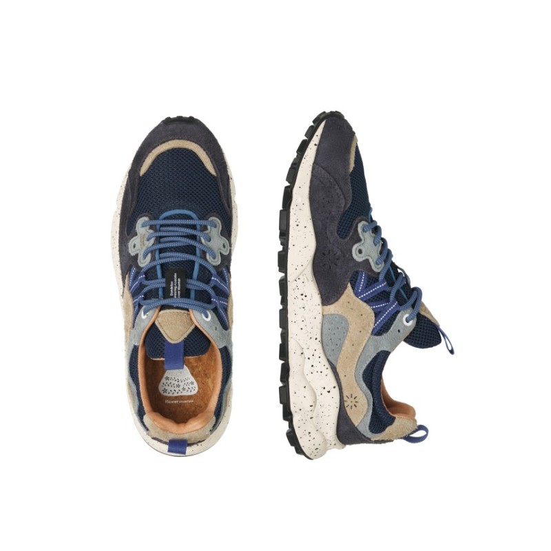 FLOWER MOUNTAIN Yamano 3. NAVY-LIGHT BLUE-GREY ART. 2017816/1C39