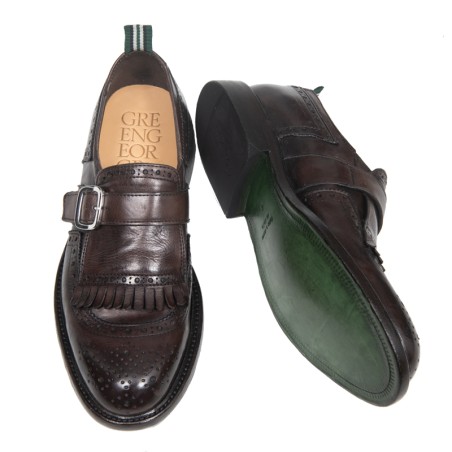 GREEN GEORGE Mocassino shangai marrone ART.7002 MAREMMA 432 WASH