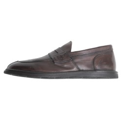 GREEN GEORGE Mocassino ciabatta f.do gomma marrone ART.1013 MAREMMA 432 WASH