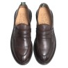 GREEN GEORGE Mocassino ciabatta f.do gomma marrone ART.1013 MAREMMA 432 WASH
