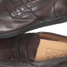 GREEN GEORGE Mocassino ciabatta f.do gomma marrone ART.1013 MAREMMA 432 WASH