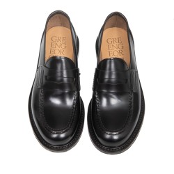 GREEN GEORGE Mocassino f.do  cuoio marrone ART.7054 POLISHED 97 WASH