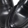 GREEN GEORGE Mocassino f.do  cuoio nero ART.7054  POLISHED NERO WASH
