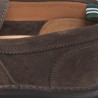 GREEN GEORGE Mocassino scamosciato ciabatta f.do gomma  marrone ART.1013 LIGHT375