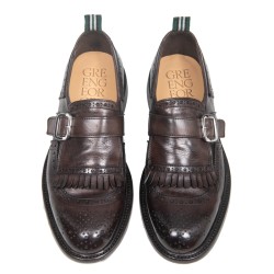 GREEN GEORGE Mocassino shangai marrone ART.7002 MAREMMA 432 WASH