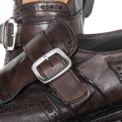 GREEN GEORGE Mocassino shangai marrone ART.7002 MAREMMA 432 WASH