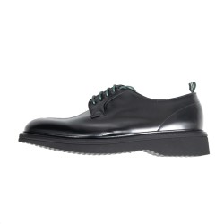 GREEN GEORGE scarpa allacciata pelle toro  ART. 2022  POLISHED 00 NERO