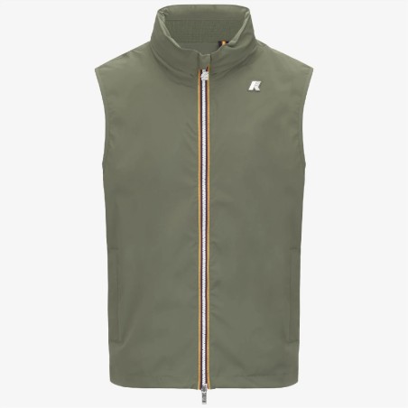 K-WAY GILET VALEN NYLON STRTCH JERSEY ART. K3123TW COL. V15 GREEN LICHEN