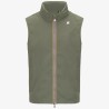 K-WAY GILET VALEN NYLON STRTCH JERSEY ART. K3123TW COL. V15 GREEN LICHEN