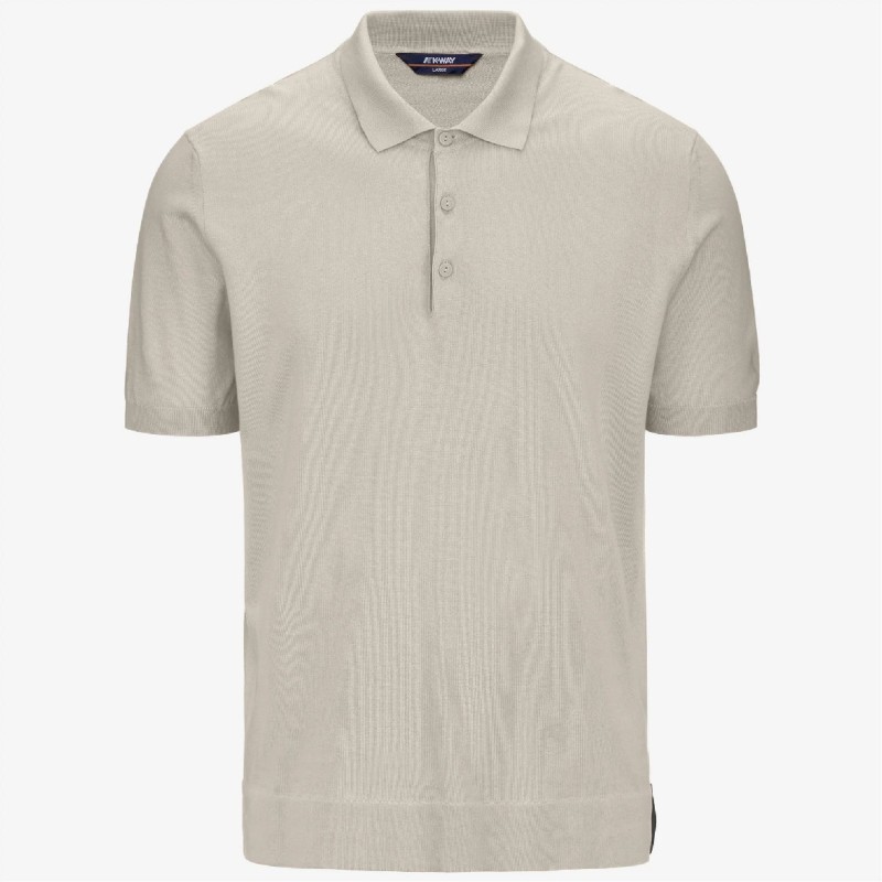 K-WAY POLO COTONE PEYNE  ART. K4126RW COL.634 BEIGE LT
