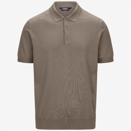 K-WAY POLO COTONE PEYNE  ART. K4126RW COL.WG9 BEIGE TAUPE