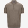 K-WAY POLO COTONE PEYNE  ART. K4126RW COL.WG9 BEIGE TAUPE