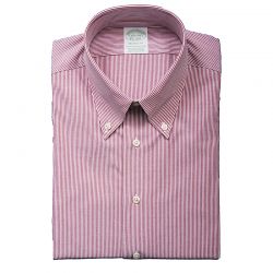 BROOKS BROTHERS CAMICIA BOTTON DOWN RIGHINA BORDEAUX ART.158215